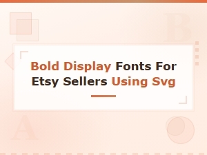 Bold Display Font Duos Svg Bundle for Etsy Sellers